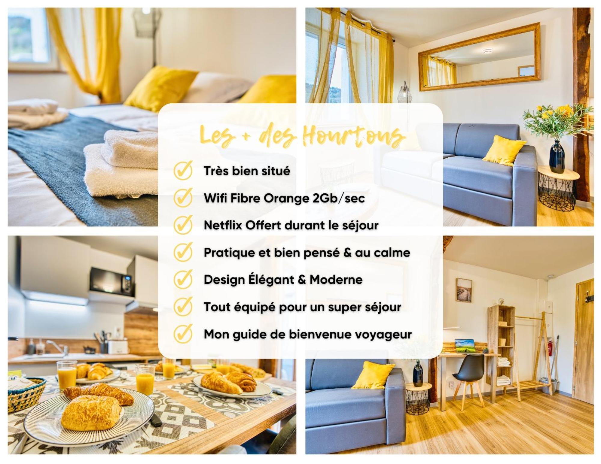 Les Hourtous Netflix Wi-Fi Fibre Terasse 4 Pers Appartement Banassac Buitenkant foto